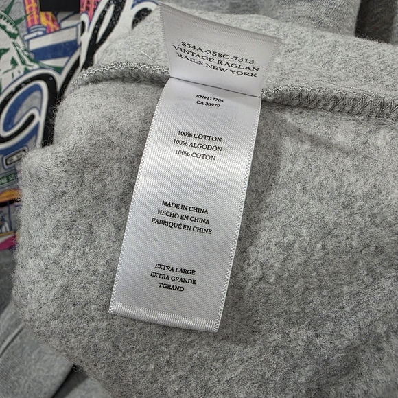 NWT Rails New York Vintage raglan sweatshirt - Picture 8 of 9